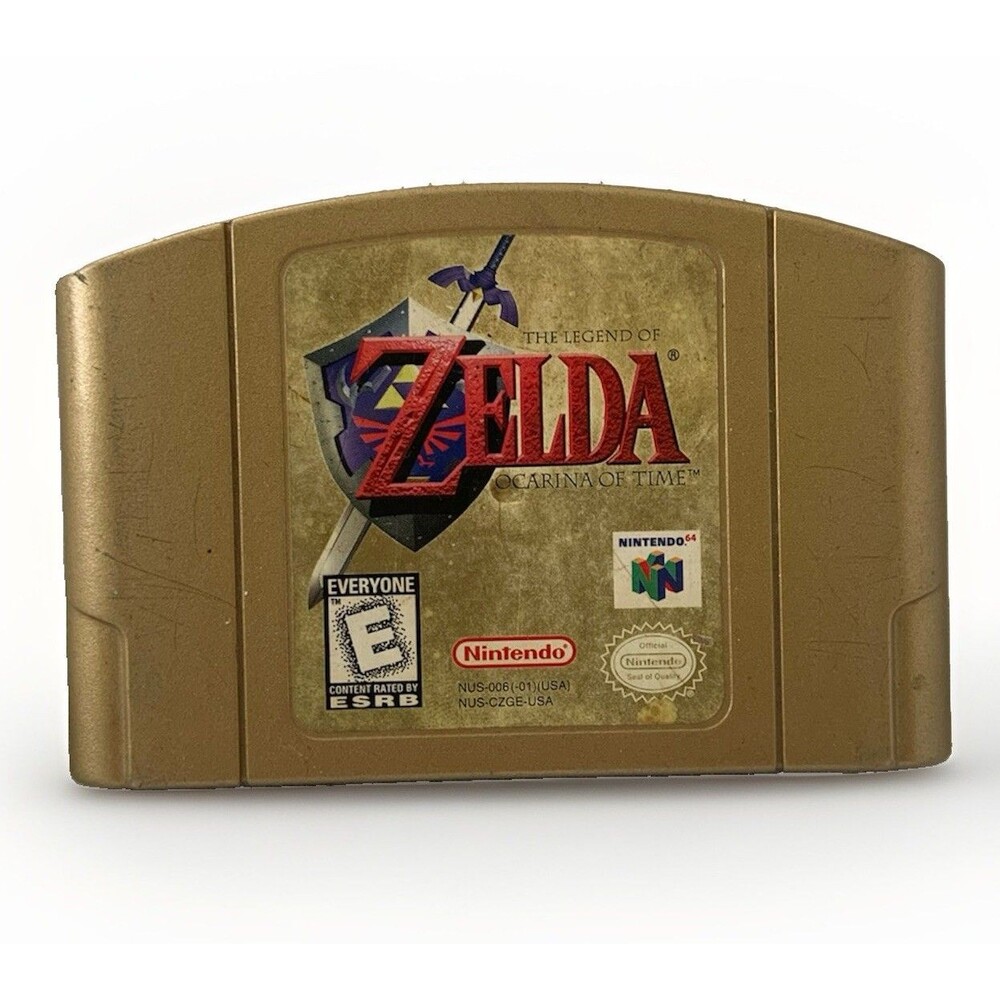 Legend of Zelda: Ocarina of Time Collector's Edition Gold N64 TESTED WORKS See